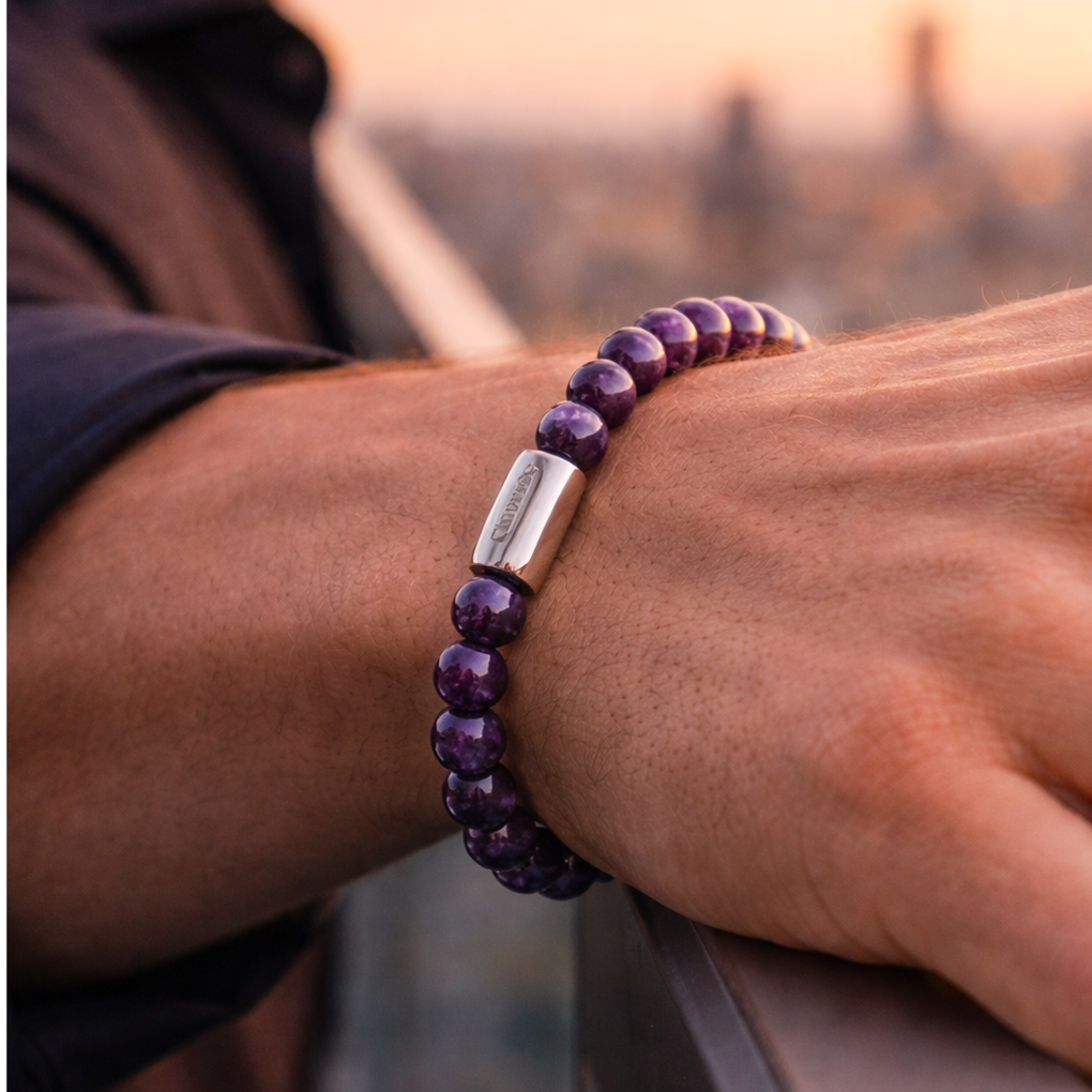 Wellness Amethyst Natural Stone Bracelet