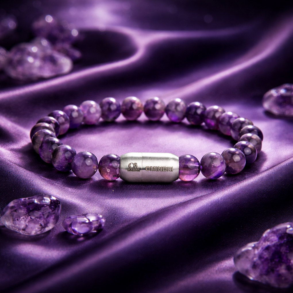 Wellness Amethyst Natural Stone Bracelet