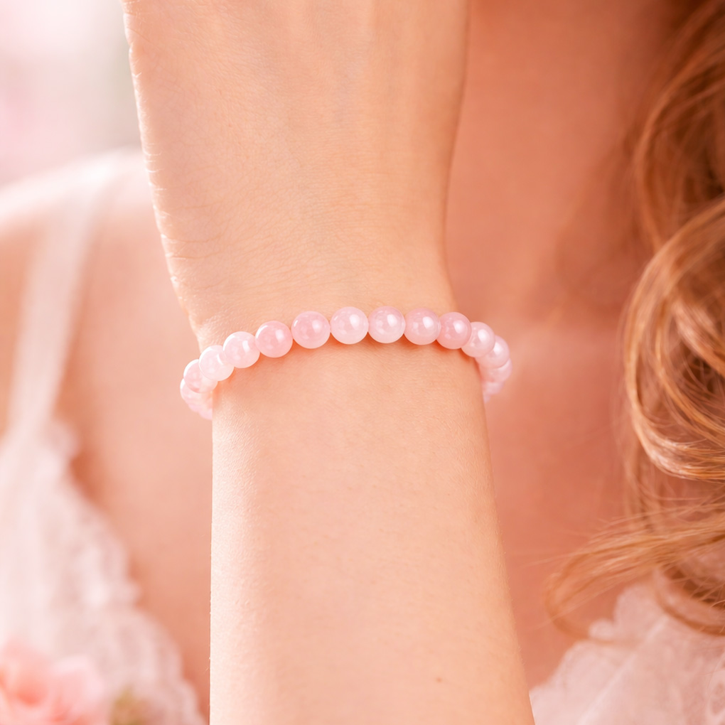 Solace Rose Quartz Natural Stone Bracelet