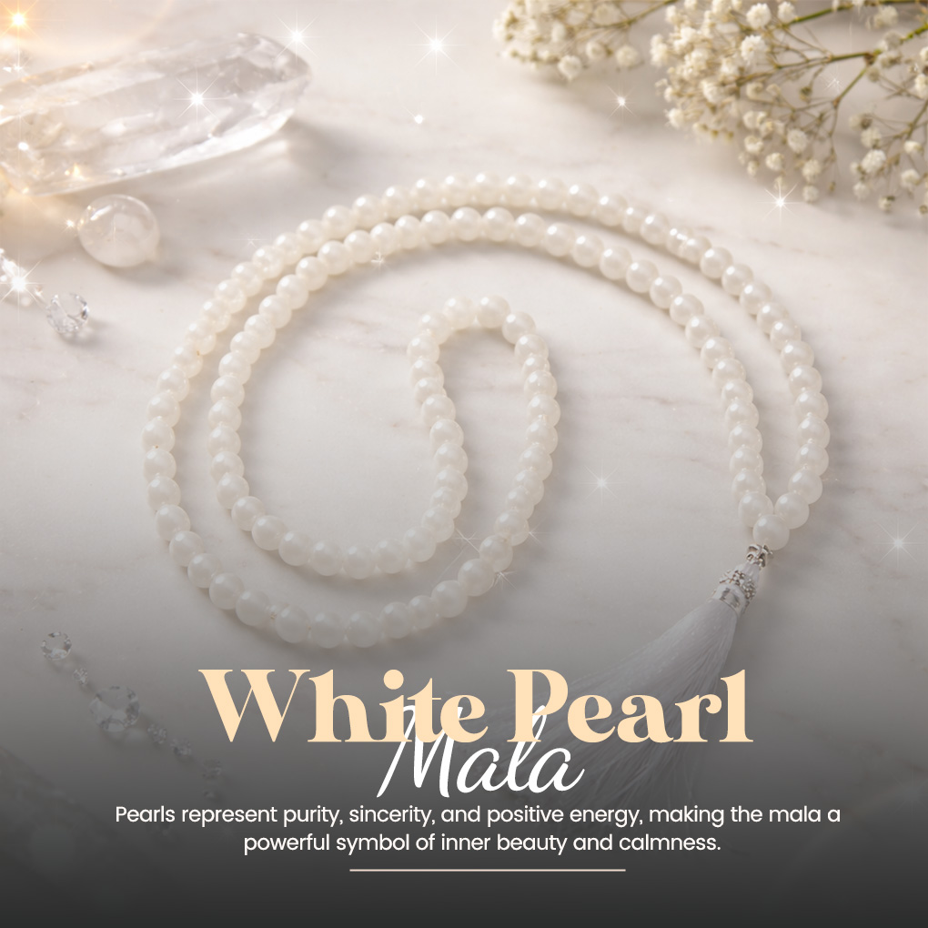 White Pearl Mala